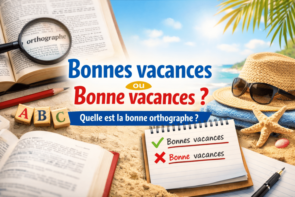 Bonnes ou bonne vacances : orthographe expliquée